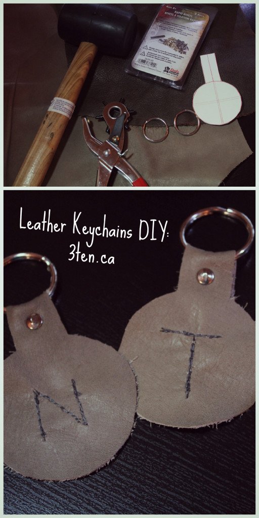 Leather Keychain DIY: 3ten.ca